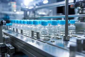 Pharmaceutical machine working pharmaceutical glass bottles production line