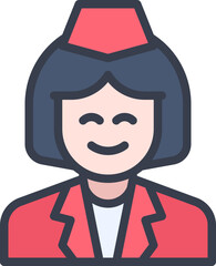 Stewardess Icon