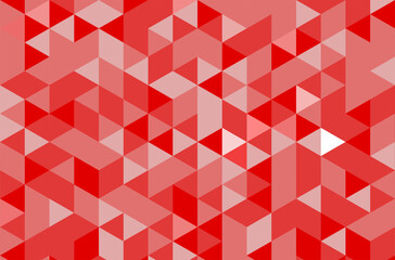 Harmony in Hues: Colorful Seamless Red Geometric Backgrounds