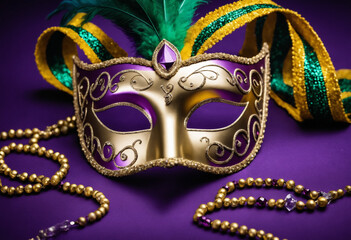 Masquerade Magic: Vibrant Purple Mask