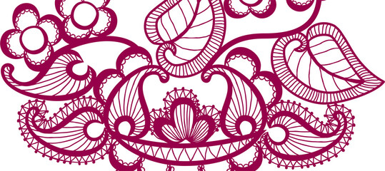 Pink Flower Decorative Abstract background Wallpaper