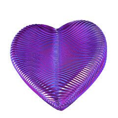 Ribbed purple heart