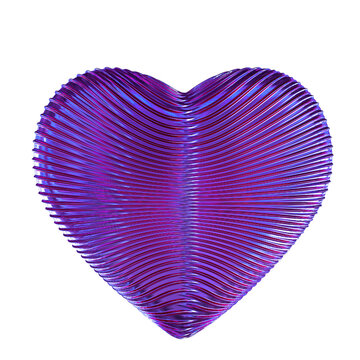 Ribbed purple heart