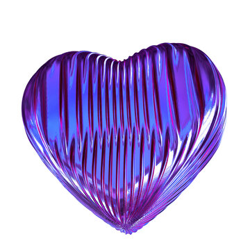Ribbed purple heart