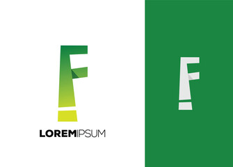 artsy letter f logo set