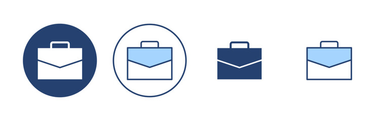 Briefcase icon vector. suitcase sign and symbol. luggage symbol.