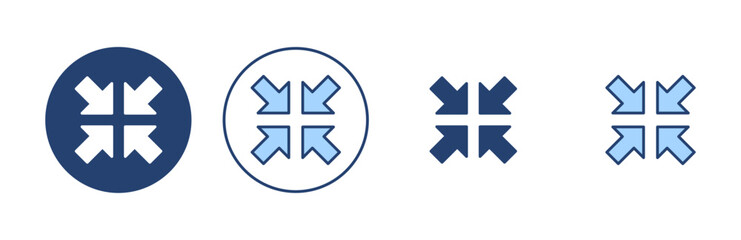 Fullscreen Icon vector. Expand to full screen sign and symbol. Arrows symbol