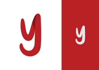 Fototapeta premium hand drawn letter y logo set