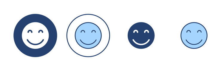 Smile icon vector. smile emoticon icon. feedback sign and symbol