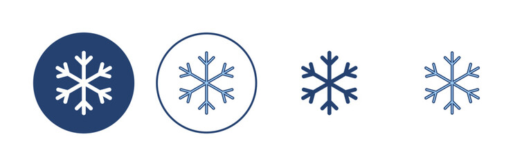 Snow icon vector. snowflake sign and symbol - obrazy, fototapety, plakaty