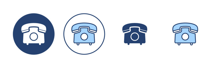 Telephone icon vector. phone sign and symbol