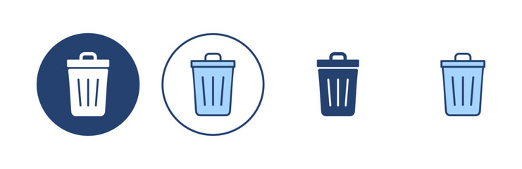 Trash icon vector. trash can icon. delete sign and symbol.