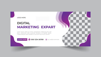 digital marketing agency and corporate Facebook cover template