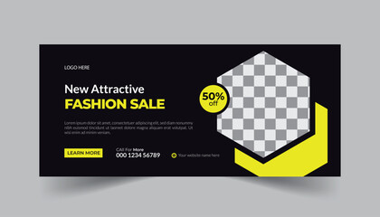 vector flat black Friday social media cover design template