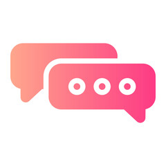 conversation gradient icon