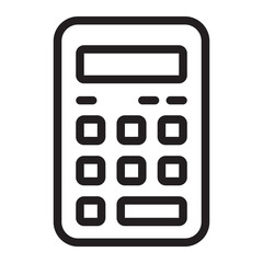 calculator line icon