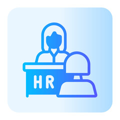 job interview gradient icon