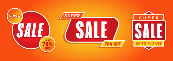 Super Sale Discount Template Banner Promotion