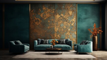 A high-definition photograph highlighting a wall texture that embodies luxury, with its intricate...