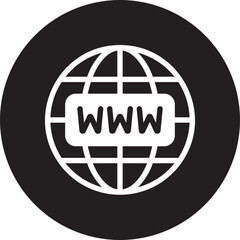 worldwide glyph icon