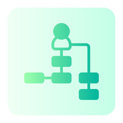 hierarchical structure gradient icon