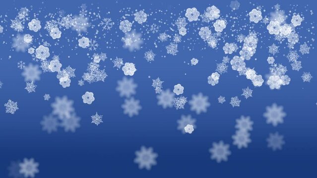 Celebrate Christmas invitation card blue snow flakes background