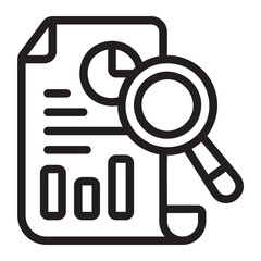 search analysis line icon