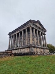 Fototapeta na wymiar Vertical shot of the Temple of Garni in Armenia