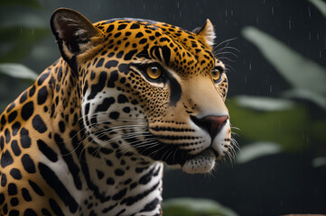 jaguar in a rainforest