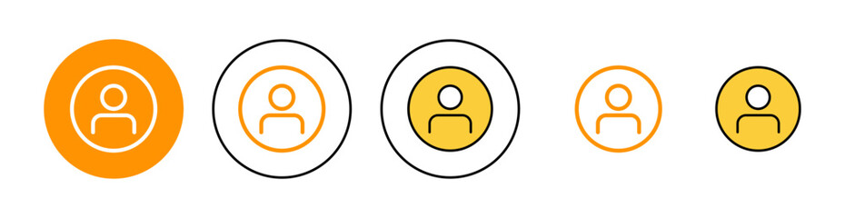 User Icon set for web and mobile app. person sign and symbol. people icon.