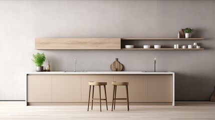 a modern, high-quality kitchen interior with a spacious, clean design.