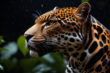 jaguar in a rainforest
