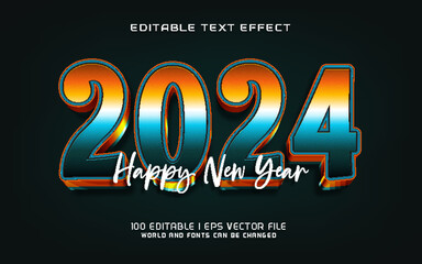 2024 happy new year graphic style