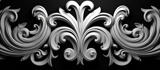 Design with a repeated black and white backdrop