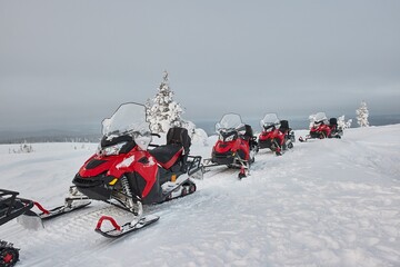 Snow mobile trip in Lapland