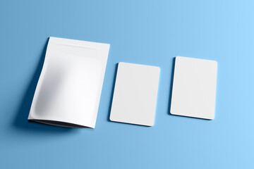 High-Resolution Trading Card Pack Mockup on Infinite Background, trading cards, card pack, game cards, collectible