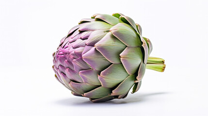 artichoke isolated on white background.