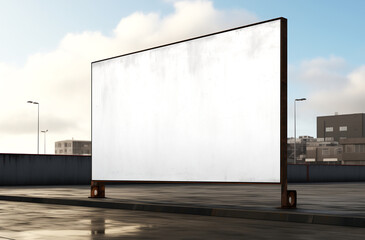 Outdoor urban big Billboard Mockup