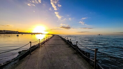 Sunset from the harbour