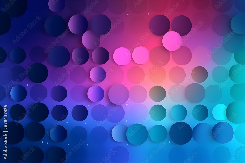 Wall mural gradient colorful circles background, simple abstract wallpaper