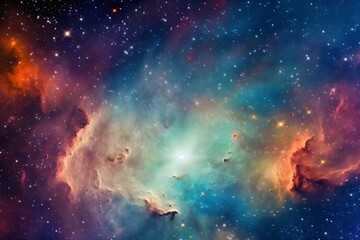 Obraz na płótnie Canvas Colorful abstract galaxy, astronomy stars background