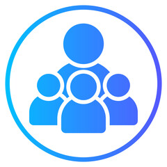 group gradient icon