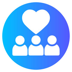 Solidarity gradient icon