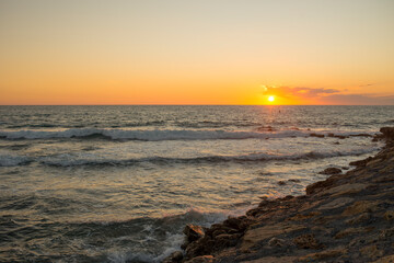 Obraz premium beautiful sea with waves in Turkey