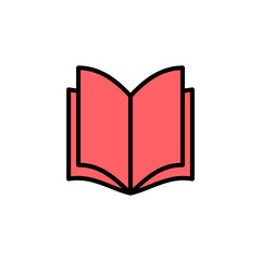 Book icon set illustration. open book sign and symbol. ebook icon