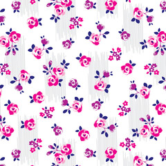 Small bunch roses design pattern