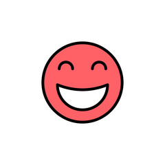 smile icon set illustration. smile emoticon icon. feedback sign and symbol