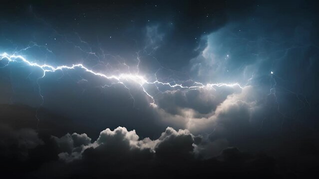 The heavens od up releasing a brilliant flash of white lightning that illuminated the night sky with a roar of thunder.