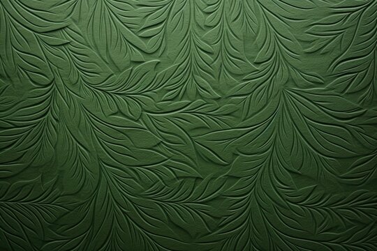 Emerald green embossed paper texture background