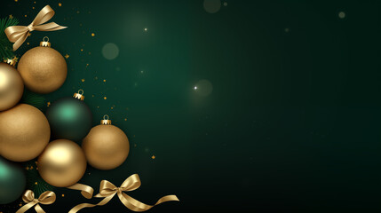 Christmas background with Christmas tree decorations